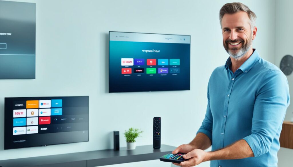 Listas IPTV  España premium
hombre configurando tv